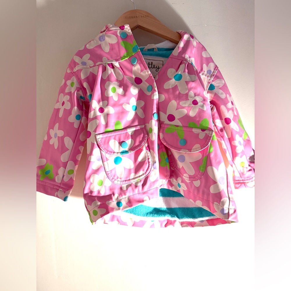 Hatley Pink Floral Rain Jacket